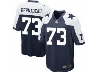Men's Nike Dallas Cowboys #73 Mackenzy Bernadeau Game Navy Blue Throwback Alternate NFL Jersey