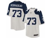 Men's Nike Dallas Cowboys #73 Mackenzy Bernadeau Limited White Throwback Alternate NFL Jersey