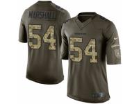 Men's Nike Denver Broncos #54 Brandon Marshall Limited Green Salute to Service NFL Jersey