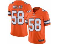 Men's Nike Denver Broncos #58 Von Miller Elite Orange Rush NFL Jersey