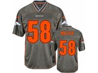 Men's Nike Denver Broncos #58 Von Miller Limited Grey Vapor NFL Jersey