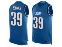 Men's Nike Detroit Lions #39 Johnthan Banks Light Blue Player Name & Number Tank Top NFL Jersey