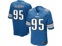 Men's Nike Detroit Lions #95 Wallace Gilberry Game Light Blue Team Color NFL Jersey