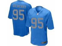 Men's Nike Detroit Lions #95 Wallace Gilberry Limited Blue Alternate NFL Jersey