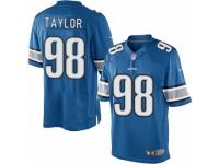 Men's Nike Detroit Lions #98 Devin Taylor Limited Light Blue Team Color NFL Jersey