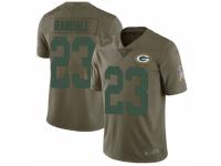 Men's Nike Green Bay Packers #23 Damarious Randall Limited Olive 2017 Salute to Service NFL Jersey