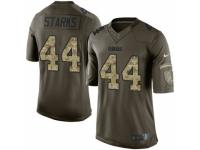 Men's Nike Green Bay Packers #44 James Starks Limited Green Salute to Service NFL Jersey