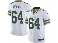 Men's Nike Green Bay Packers #64 Mike Pennel Limited White Rush NFL Jersey