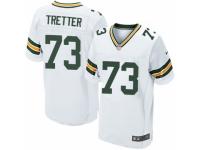 Men's Nike Green Bay Packers #73 JC Tretter Elite White NFL Jersey