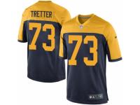 Men's Nike Green Bay Packers #73 JC Tretter Game Navy Blue Alternate NFL Jersey
