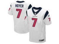 Men's Nike Houston Texans #7 Brian Hoyer Elite White NFL Jersey