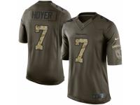 Men's Nike Houston Texans #7 Brian Hoyer Limited Green Salute to Service NFL Jersey