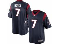 Men's Nike Houston Texans #7 Brian Hoyer Limited Navy Blue Team Color NFL Jersey