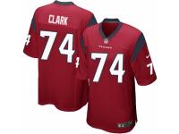 Men's Nike Houston Texans #74 Chris Clark Game Red Alternate NFL Jersey