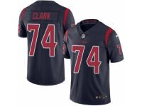 Men's Nike Houston Texans #74 Chris Clark Limited Navy Blue Rush NFL Jersey