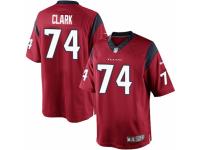 Men's Nike Houston Texans #74 Chris Clark Limited Red Alternate NFL Jersey