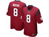 Men's Nike Houston Texans #8 Nick Novak Game Red Alternate NFL Jersey