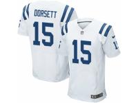 Men's Nike Indianapolis Colts #15 Phillip Dorsett Elite White NFL Jersey