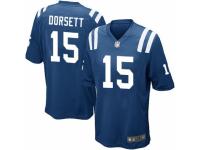 Men's Nike Indianapolis Colts #15 Phillip Dorsett Game Royal Blue Team Color NFL Jersey