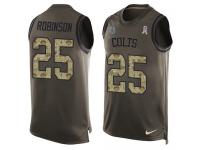 Men's Nike Indianapolis Colts #25 Patrick Robinson Green Salute to Service Tank Top