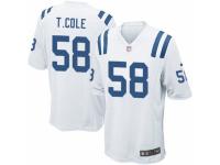 Men's Nike Indianapolis Colts #58 Trent Cole Game White NFL Jersey