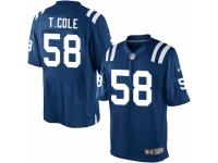 Men's Nike Indianapolis Colts #58 Trent Cole Limited Royal Blue Team Color NFL Jersey