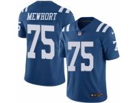 Men's Nike Indianapolis Colts #75 Jack Mewhort Limited Royal Blue Rush NFL Jersey