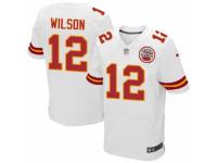 Men's Nike Kansas City Chiefs #12 Albert Wilson Elite White NFL Jersey