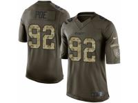 Men's Nike Kansas City Chiefs #92 Dontari Poe Limited Green Salute to Service NFL Jersey