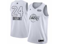 Men's Nike Los Angeles Lakers #24 Kobe Bryant Swingman White 2018 All-Star Game NBA Jersey