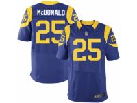 Men's Nike Los Angeles Rams #25 T.J. McDonald Elite Royal Blue Alternate NFL Jersey