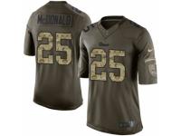 Men's Nike Los Angeles Rams #25 T.J. McDonald Limited Green Salute to Service NFL Jersey