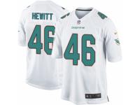 Men's Nike Miami Dolphins #46 Neville Hewitt Game White NFL Jersey