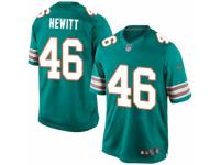 Men's Nike Miami Dolphins #46 Neville Hewitt Limited Aqua Green Alternate NFL Jersey