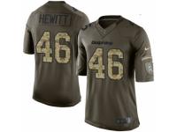 Men's Nike Miami Dolphins #46 Neville Hewitt Limited Green Salute to Service NFL Jersey