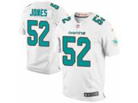 Men's Nike Miami Dolphins #52 Chris Jones Elite White NFL Jersey