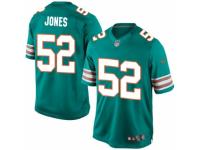 Men's Nike Miami Dolphins #52 Chris Jones Limited Aqua Green Alternate NFL Jersey
