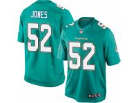 Men's Nike Miami Dolphins #52 Chris Jones Limited Aqua Green Team Color NFL Jersey