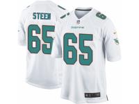 Men's Nike Miami Dolphins #65 Anthony Steen Game White NFL Jersey