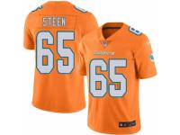 Men's Nike Miami Dolphins #65 Anthony Steen Limited Orange Rush NFL Jersey