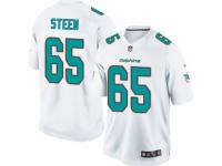 Men's Nike Miami Dolphins #65 Anthony Steen Limited White NFL Jersey