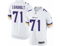 Men's Nike Minnesota Vikings #71 Phil Loadholt Limited White NFL Jersey