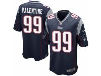 Men's Nike New England Patriots #99 Vincent Valentine Game Navy Blue Team Color NFL Jersey