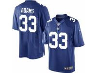 Men's Nike New York Giants #33 Andrew Adams Limited Royal Blue Team Color NFL Jersey