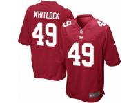 Men's Nike New York Giants #49 Nikita Whitlock Game Red Alternate NFL Jersey
