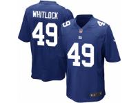 Men's Nike New York Giants #49 Nikita Whitlock Game Royal Blue Team Color NFL Jersey