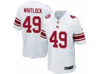 Men's Nike New York Giants #49 Nikita Whitlock Game White NFL Jersey