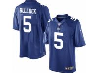 Men's Nike New York Giants #5 Randy Bullock Limited Royal Blue Team Color NFL Jersey