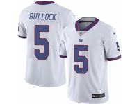 Men's Nike New York Giants #5 Randy Bullock Limited White Rush NFL Jersey