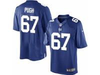 Men's Nike New York Giants #67 Justin Pugh Limited Royal Blue Team Color NFL Jersey
